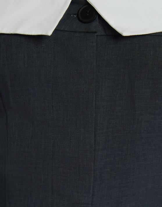 dunkelgrau Bershka Frauen Taillierter, schulterfreier Overall H00J25