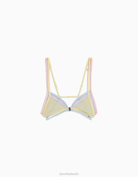 Rosa Bershka Frauen Farbiger Dreiecks-BH H00J1754