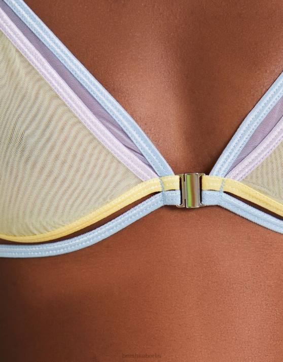 Rosa Bershka Frauen Farbiger Dreiecks-BH H00J1754