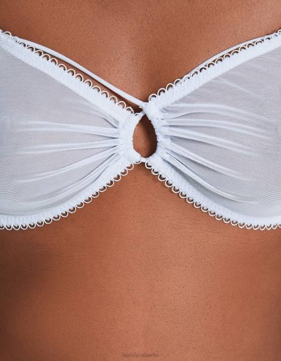 hellblau Bershka Frauen Dreieckiger BH mit gerafftem Detail H00J1762