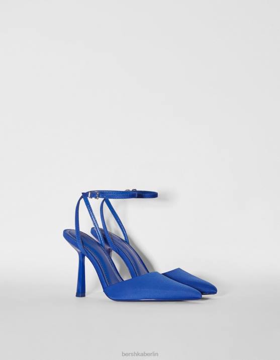 Blau Bershka Frauen Slingback-Riemenschuhe mit Absatz H00J2259