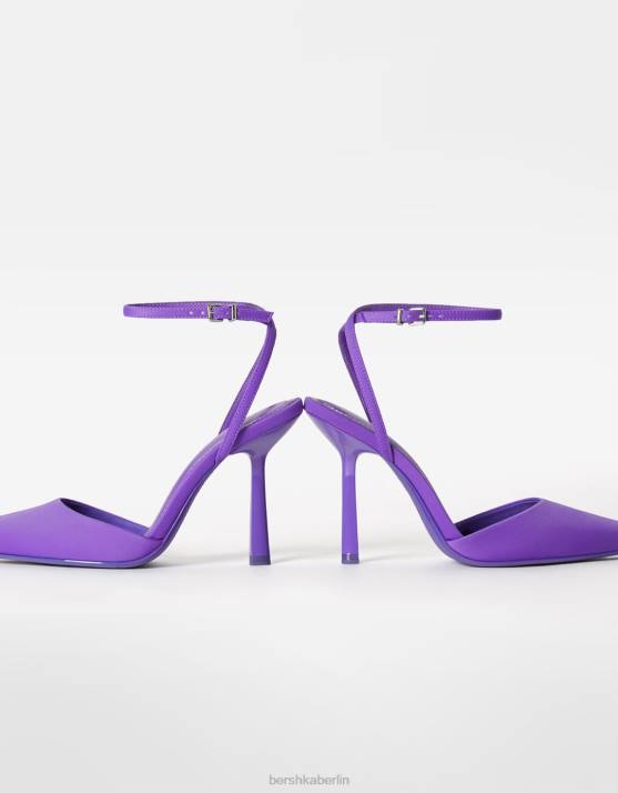 Maulbeere Bershka Frauen Slingback-Riemenschuhe mit Absatz H00J2260