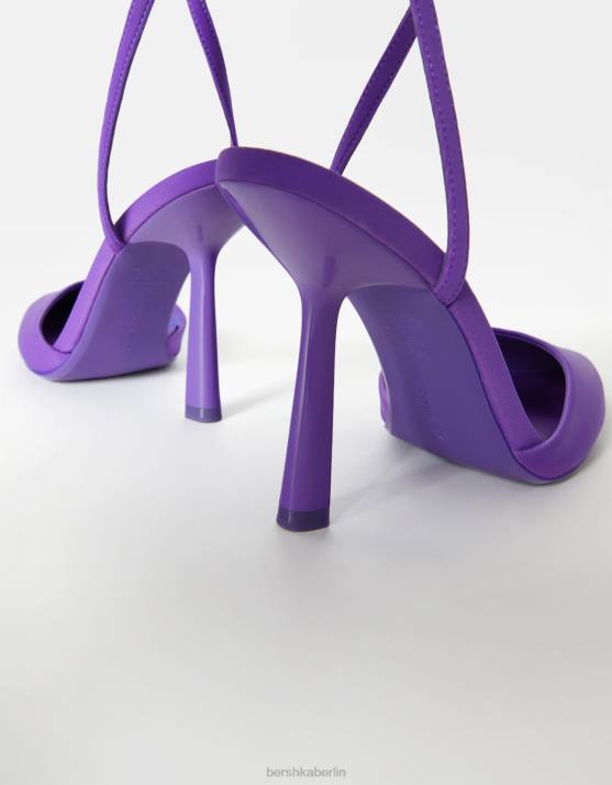 Maulbeere Bershka Frauen Slingback-Riemenschuhe mit Absatz H00J2260