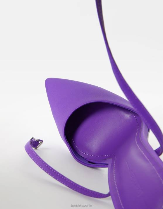 Maulbeere Bershka Frauen Slingback-Riemenschuhe mit Absatz H00J2260