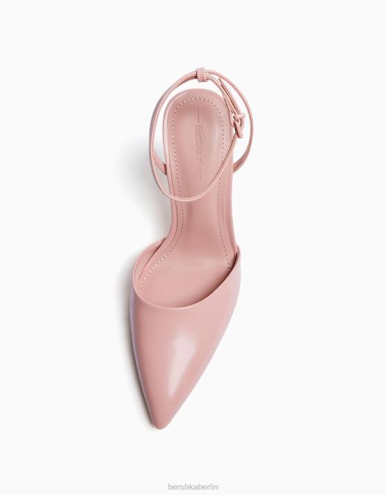 Rosa Bershka Frauen Slingback-Riemenschuhe mit Absatz H00J2263