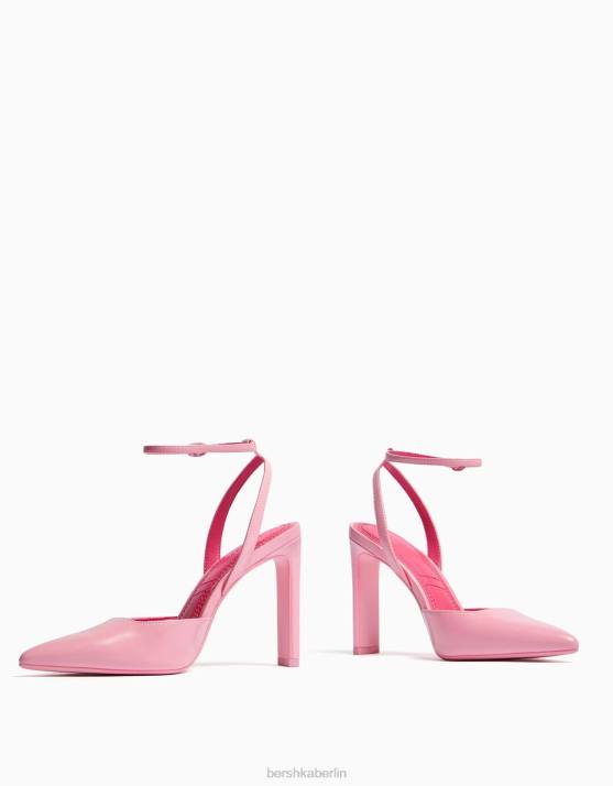 Rosa Bershka Frauen Slingback-Riemenschuhe mit Absatz H00J2267