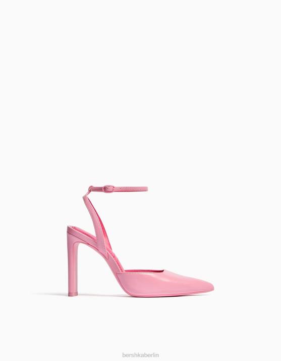 Rosa Bershka Frauen Slingback-Riemenschuhe mit Absatz H00J2267