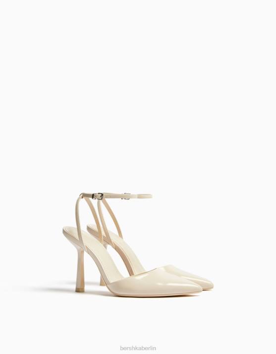 naturfarben Bershka Frauen Slingback-Riemenschuhe mit Absatz H00J2252