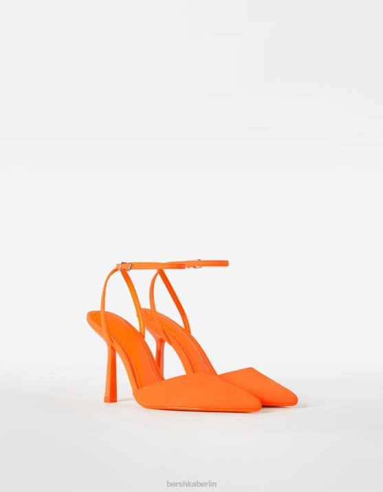 orange Bershka Frauen Slingback-Riemenschuhe mit Absatz H00J2262