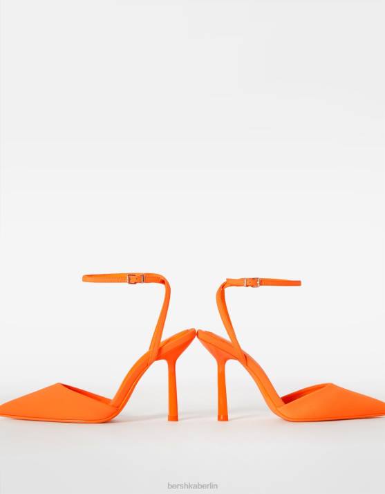 orange Bershka Frauen Slingback-Riemenschuhe mit Absatz H00J2262