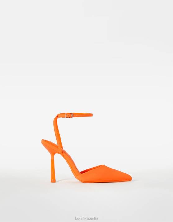 orange Bershka Frauen Slingback-Riemenschuhe mit Absatz H00J2262