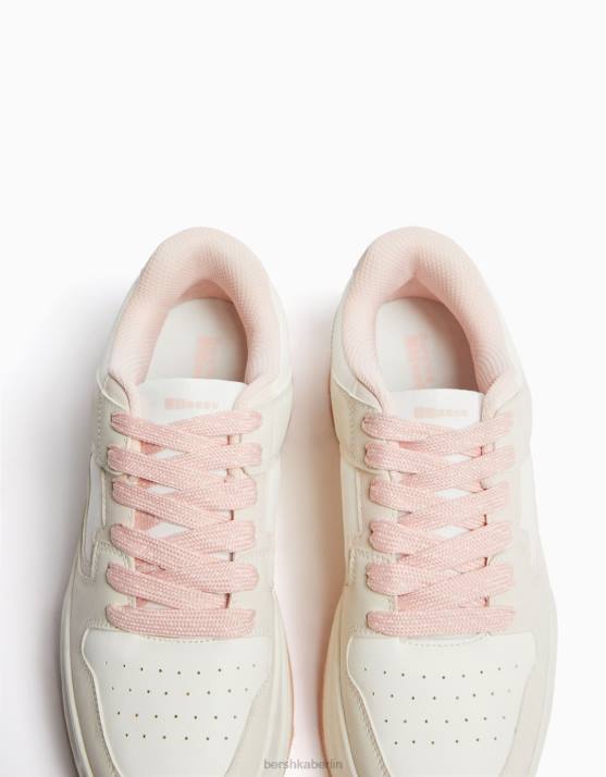 Rosa Bershka Frauen klobige Turnschuhe H00J2111