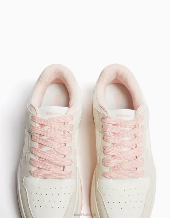 Rosa Bershka Frauen klobige Turnschuhe H00J2113