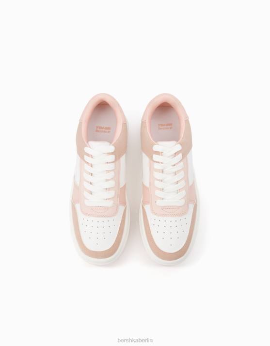andere Bershka Frauen Kontrast-Plateau-Sneaker H00J2080