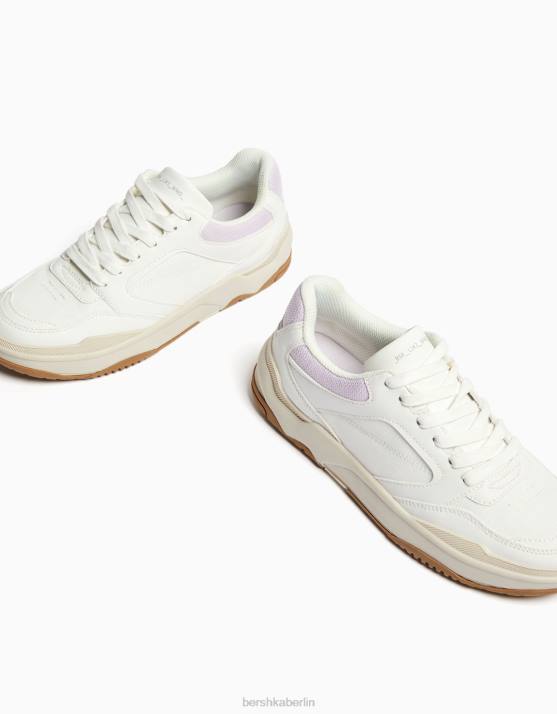 andere Bershka Frauen Kontrastierende Mesh-Sneaker mit Farbdetails H00J2114