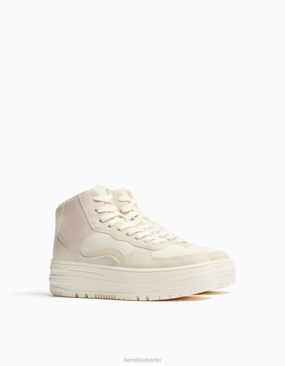 andere Bershka Frauen kontrastierende High-Top-Sneaker H00J2109