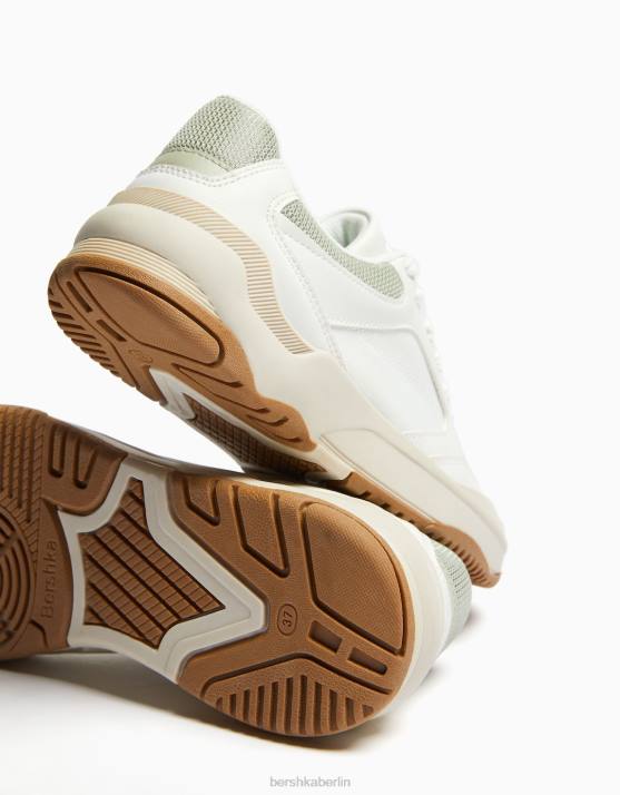 mehrfarbig Bershka Frauen Kontrastierende Mesh-Sneaker mit Farbdetails H00J2115