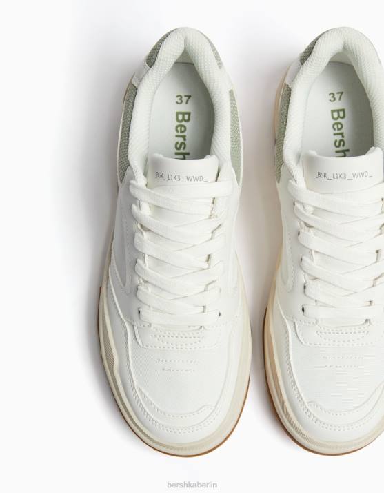 mehrfarbig Bershka Frauen Kontrastierende Mesh-Sneaker mit Farbdetails H00J2115