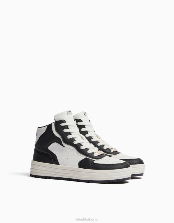 mehrfarbig Bershka Frauen kontrastierende High-Top-Sneaker H00J2132