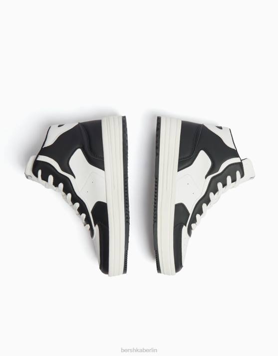 mehrfarbig Bershka Frauen kontrastierende High-Top-Sneaker H00J2132
