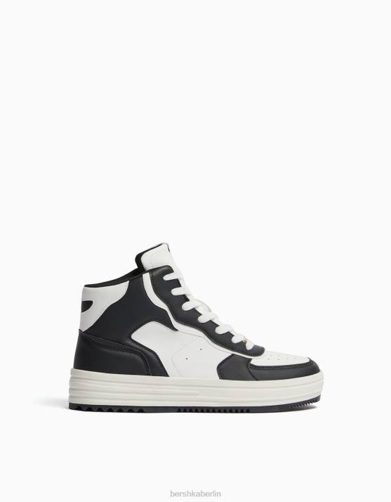 mehrfarbig Bershka Frauen kontrastierende High-Top-Sneaker H00J2132