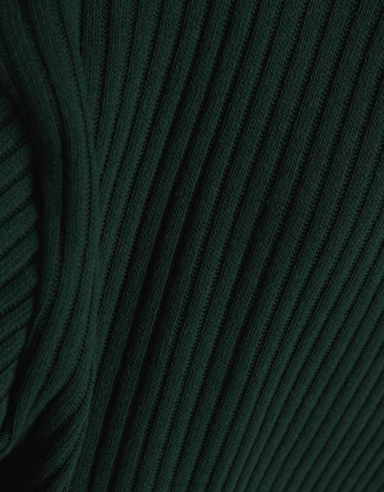 Grün Bershka Frauen V-Ausschnitt-Sweater H00J1064