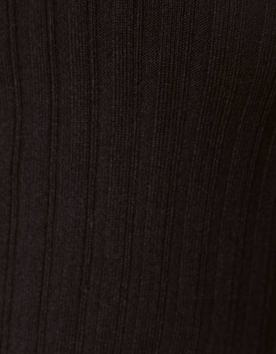 Schwarz Bershka Frauen Gerippter Pullover mit Stehkragen H00J1021