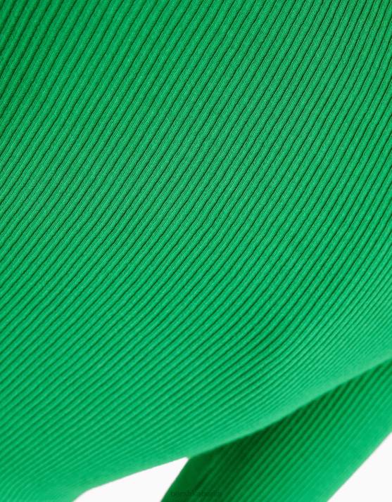 Grün Bershka Frauen Strickjacke mit Knöpfen H00J992