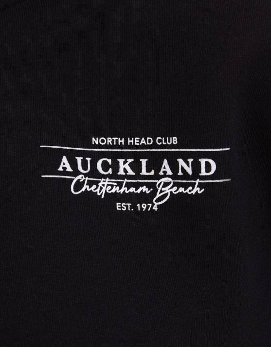 Schwarz Bershka Frauen Bedrucktes Sweatshirt mit Reißverschluss H00J1256