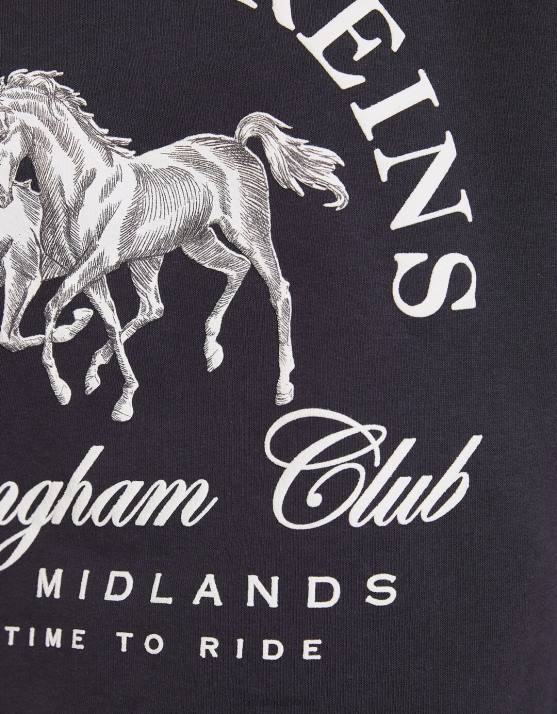 dunkelgrau Bershka Frauen Bedrucktes Sweatshirt mit Polokragen H00J1277