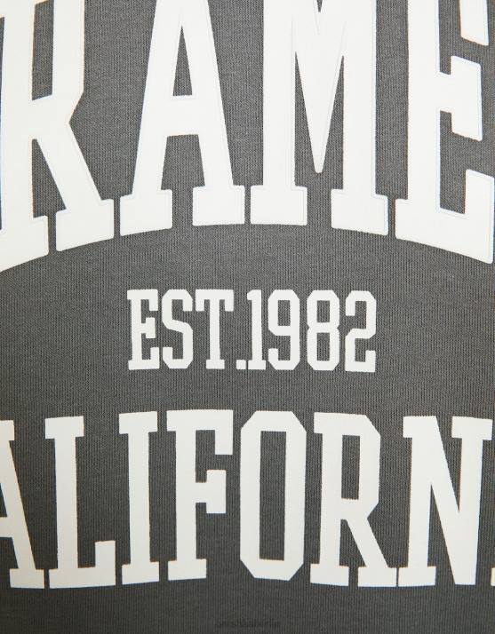 grau Bershka Frauen Übergroßes bedrucktes Sweatshirt H00J1216