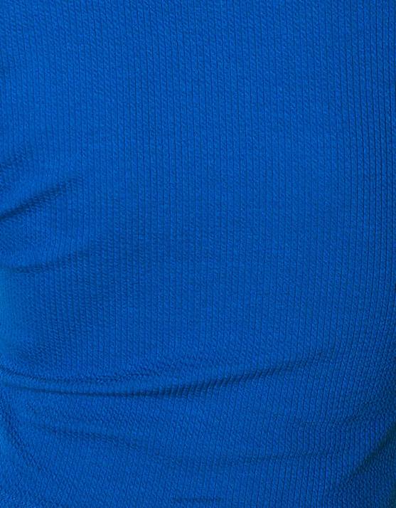 Blau Bershka Frauen Geripptes, strukturiertes Langarm-T-Shirt H00J591