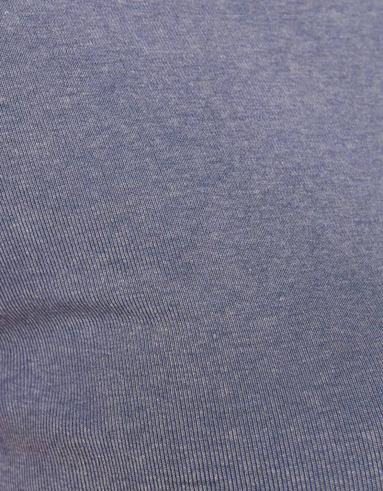 Dunkelblau Bershka Frauen Tailliertes Kurzarm-T-Shirt H00J480