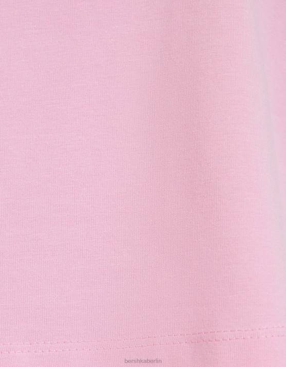 Rosa Bershka Frauen Muskelshirt H00J459