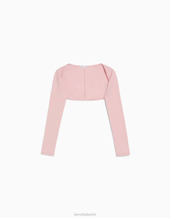 Rosa Bershka Frauen einfache Armstulpen H00J389