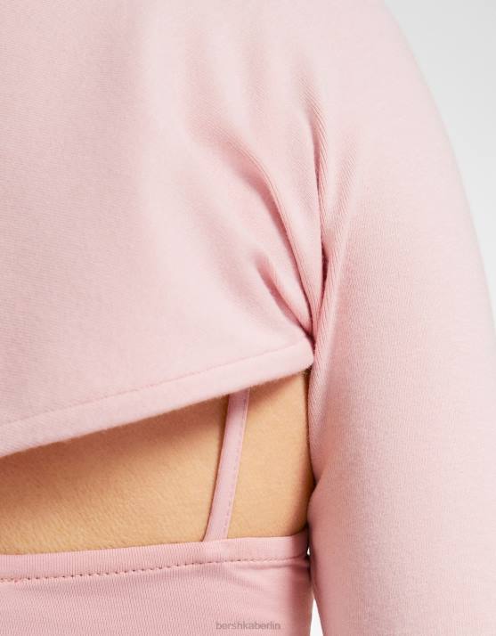 Rosa Bershka Frauen einfache Armstulpen H00J389