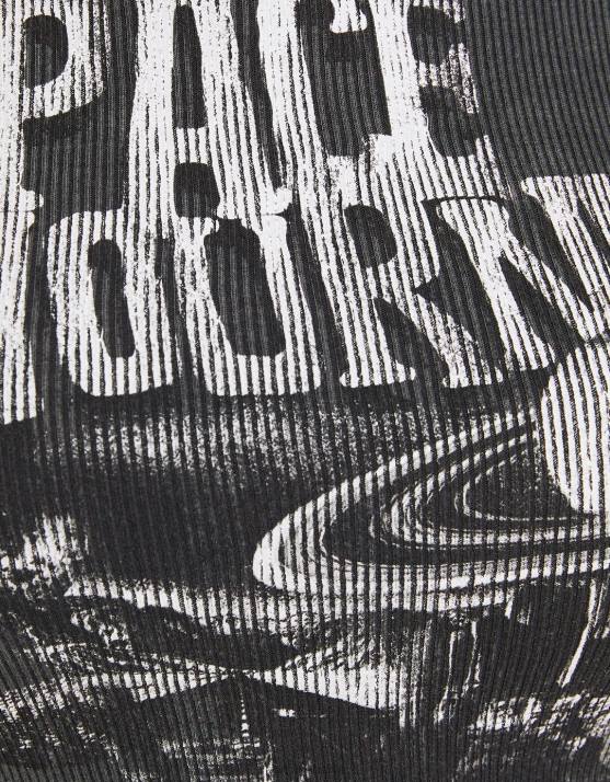 grau Bershka Frauen Geripptes Langarm-T-Shirt H00J640