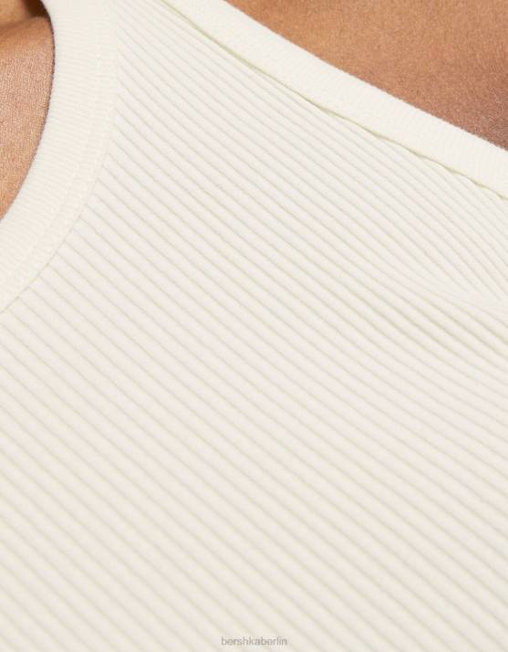 mehrfarbig Bershka Frauen 2er-Pack ärmellose Rippoberteile H00J307