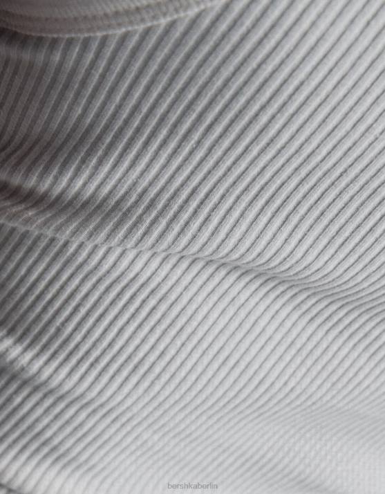 mehrfarbig Bershka Frauen 2er-Pack ärmellose Rippoberteile H00J309