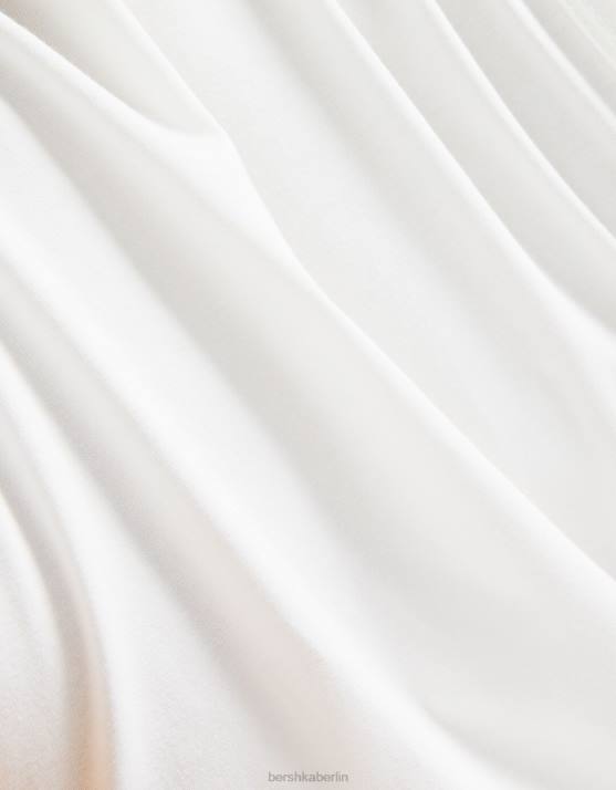 nicht-gerade weiss Bershka Frauen Muskelshirt H00J460