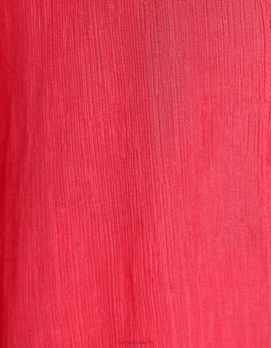 Koralle Bershka Frauen Bralette-Oberteil aus Crêpe mit Trägern H00J849