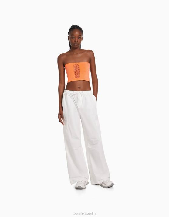 Koralle Bershka Frauen Nahtloses Bandeau-Top H00J824