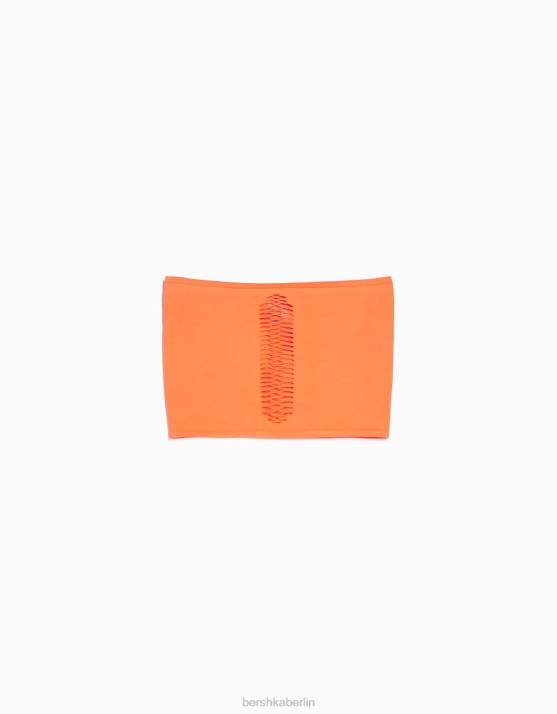 Koralle Bershka Frauen Nahtloses Bandeau-Top H00J824