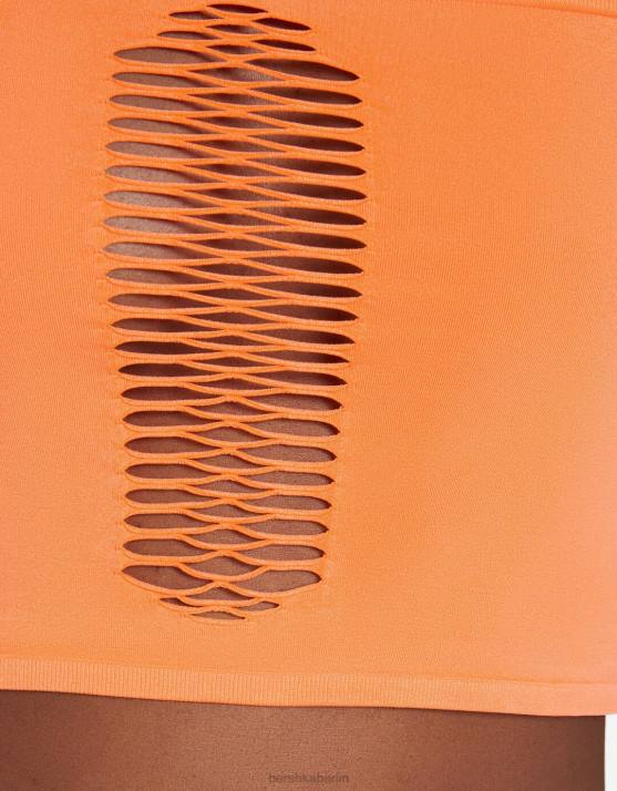 Koralle Bershka Frauen Nahtloses Bandeau-Top H00J824