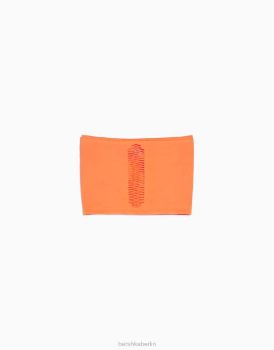 Koralle Bershka Frauen Nahtloses Bandeau-Top H00J826