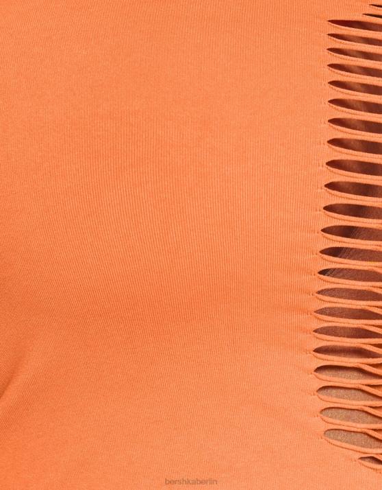 Koralle Bershka Frauen Nahtloses Bandeau-Top H00J826