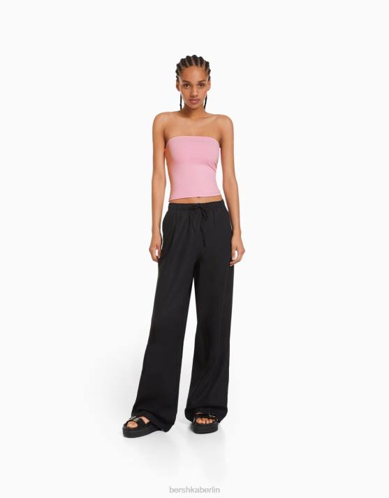 Rosa Bershka Frauen Bandeau-Top H00J666