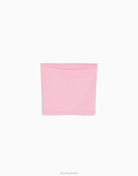 Rosa Bershka Frauen Bandeau-Top H00J666