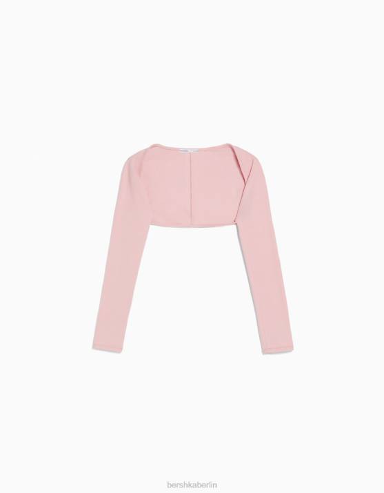 Rosa Bershka Frauen einfache Armstulpen H00J775