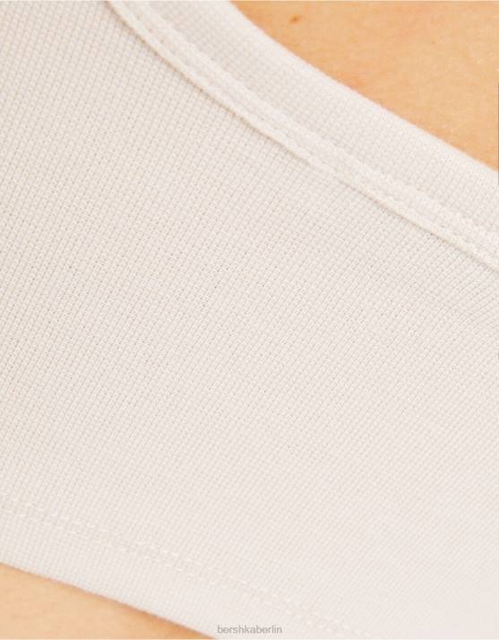 Sand Bershka Frauen Kurzes Tanktop H00J813